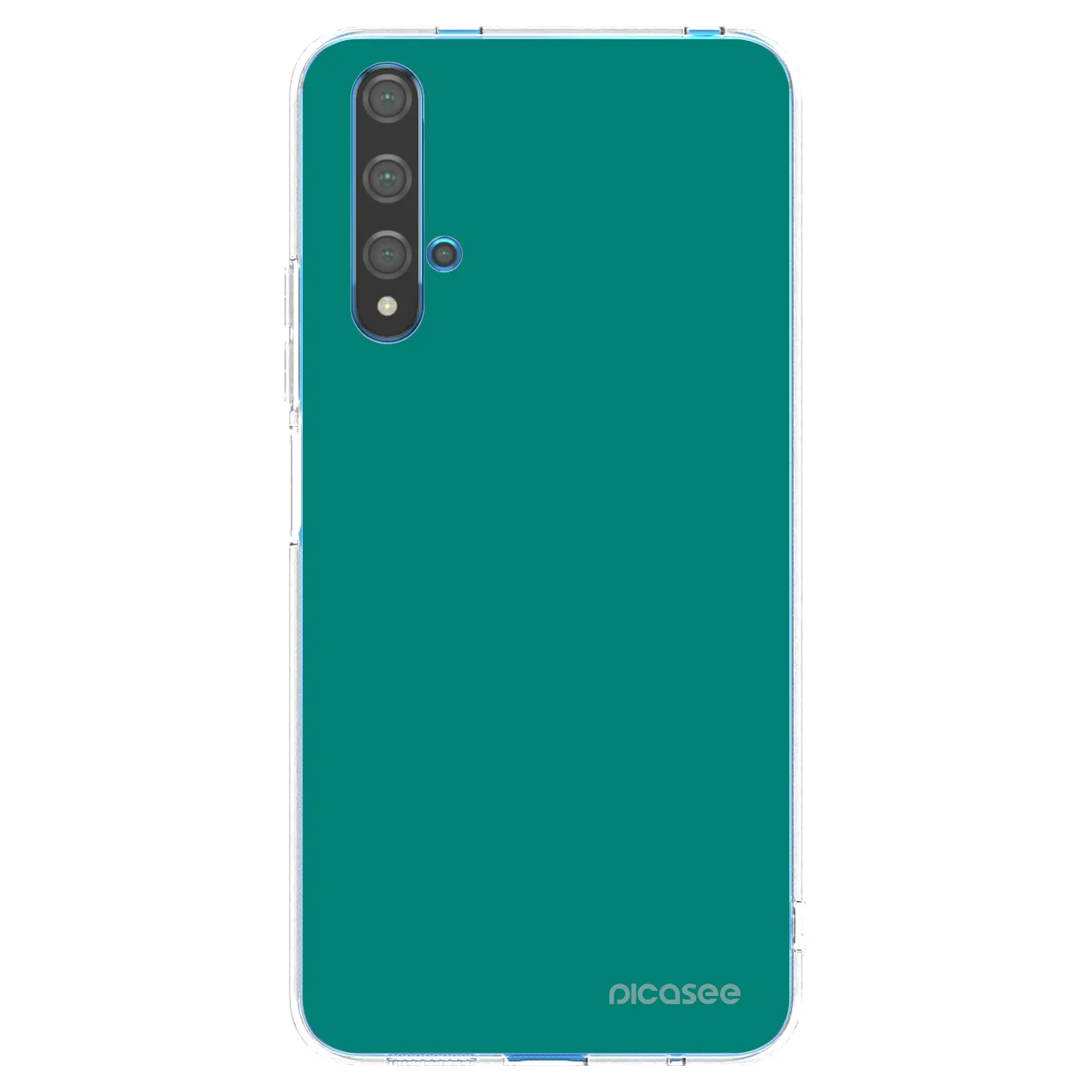 Picasee Huawei Nova 5T Hülle - Transparentes Silikon - Emerald Mist