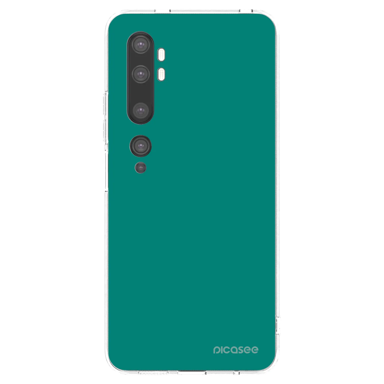 Picasee Xiaomi Mi Note 10 (Pro) Hülle - Transparentes Silikon - Emerald Mist
