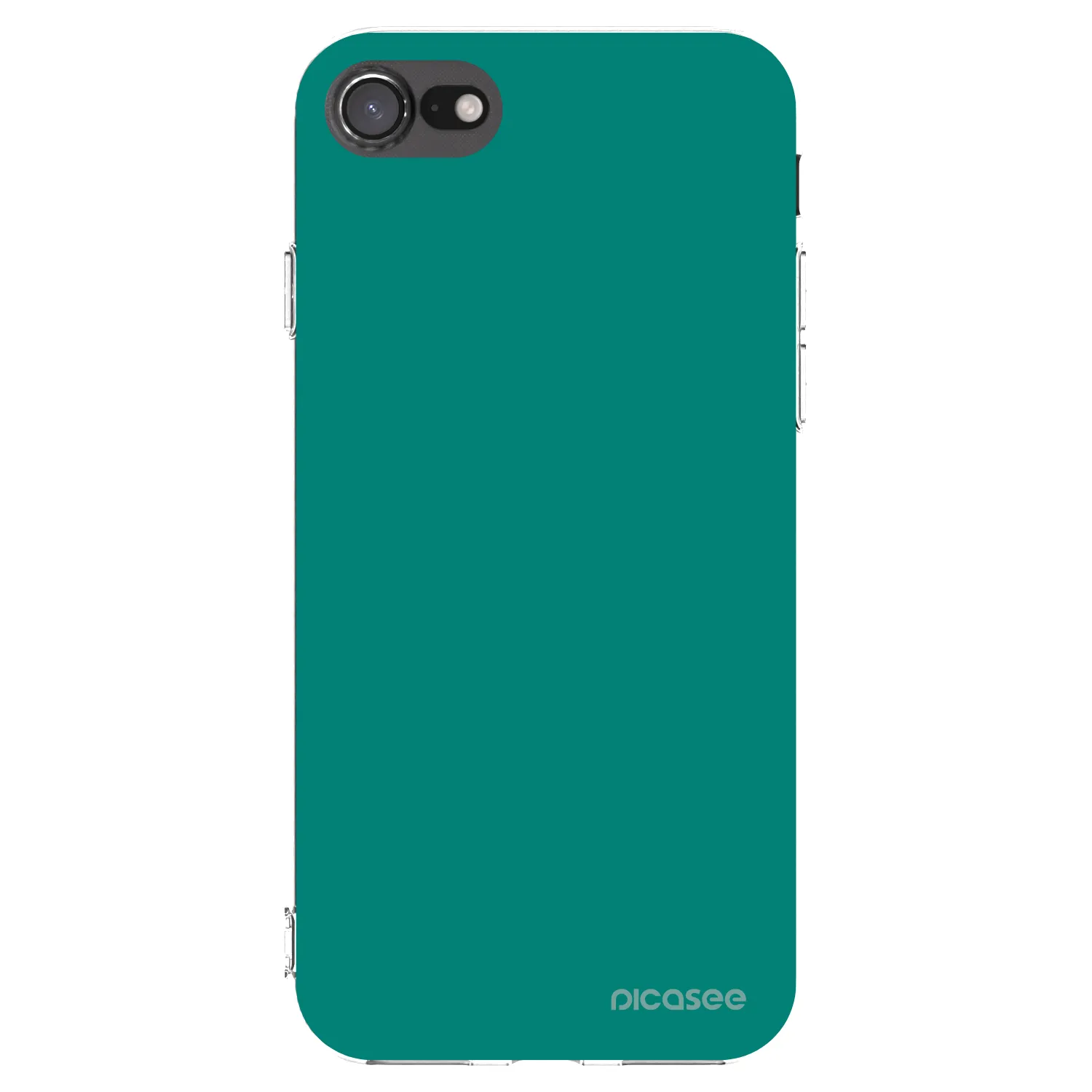 Picasee Apple iPhone SE 2020 Hülle - Transparentes Silikon - Emerald Mist