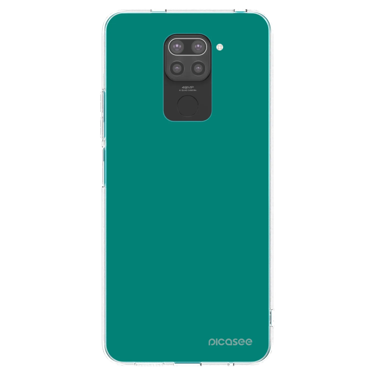 Picasee Xiaomi Redmi Note 9 Hülle - Schwarzes Silikon - Emerald Mist