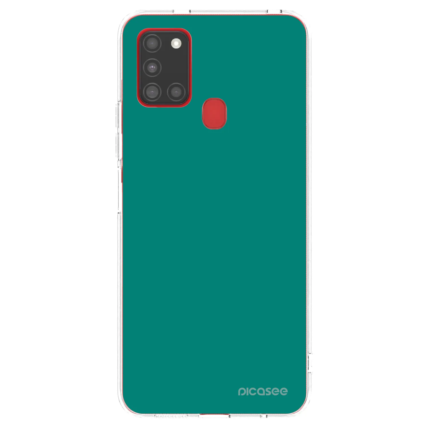 Picasee Samsung Galaxy A21s Hülle - Transparentes Silikon - Emerald Mist