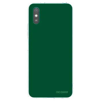 Picasee Xiaomi Redmi 9A Hülle - Transparentes Silikon - Green Gleam