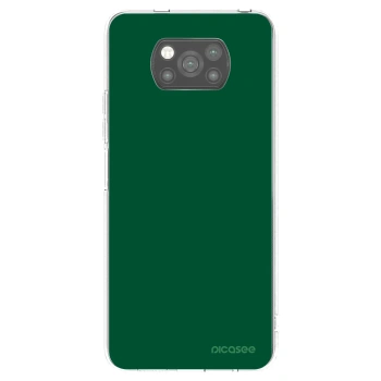 Picasee Xiaomi Poco X3 Hülle - Schwarzes Silikon - Green Gleam