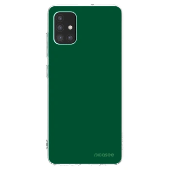 Picasee Samsung Galaxy M51 M515F Hülle - Transparentes Silikon - Green Gleam