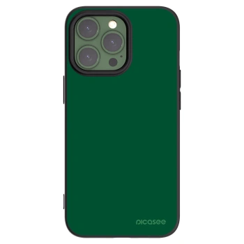 Picasee Apple iPhone 13 Pro Hülle - Schwarzes Silikon - Green Gleam