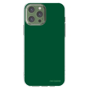 Picasee Apple iPhone 13 Pro Max Hülle - Transparentes Silikon - Green Gleam