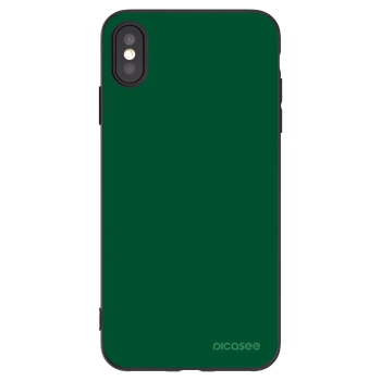 Picasee Apple iPhone XS Max Hülle - Schwarzes Silikon - Green Gleam