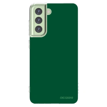 Picasee Samsung Galaxy S21 FE 5G Hülle - Transparentes Silikon - Green Gleam