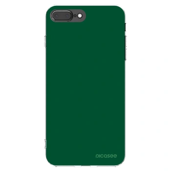 Picasee Apple iPhone 7 Plus Hülle - Transparentes Silikon - Green Gleam