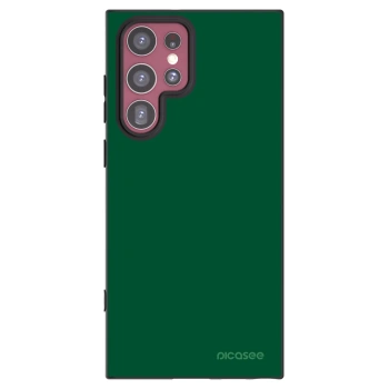 Picasee Samsung Galaxy S22 Ultra 5G Hülle - Schwarzes Silikon - Green Gleam