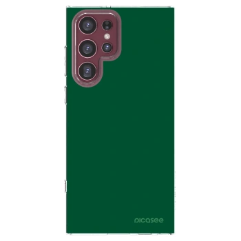 Picasee Samsung Galaxy S22 Ultra 5G Hülle - Transparentes Silikon - Green Gleam