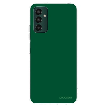 Picasee Samsung Galaxy M13 M135F Hülle - Transparentes Silikon - Green Gleam