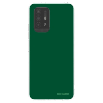 Picasee OPPO A94 5G Hülle - Transparentes Silikon - Green Gleam