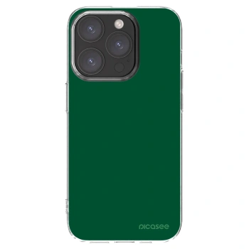 Picasee Apple iPhone 15 Pro Hülle - Transparentes Silikon - Green Gleam