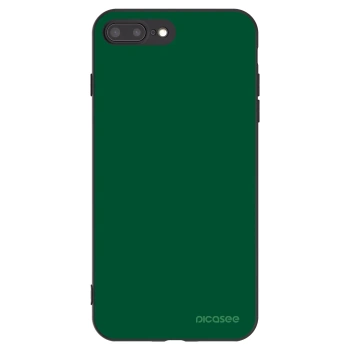 Picasee Apple iPhone 7 Plus Hülle - Schwarzes Silikon - Green Gleam