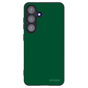 Picasee Samsung Galaxy S25 5G Hülle - Schwarzes Silikon - Green Gleam