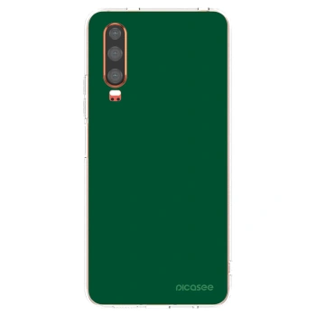 Picasee Huawei P30 Hülle - Transparentes Silikon - Green Gleam
