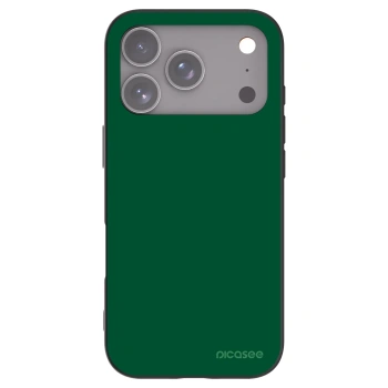 Picasee Apple iPhone 17 Pro Hülle - Schwarzes Silikon - Green Gleam