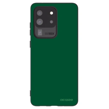 Picasee Samsung Galaxy S20 Ultra 5G G988F Hülle - Schwarzes Silikon - Green Gleam