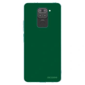 Picasee Xiaomi Redmi Note 9 Hülle - Schwarzes Silikon - Green Gleam