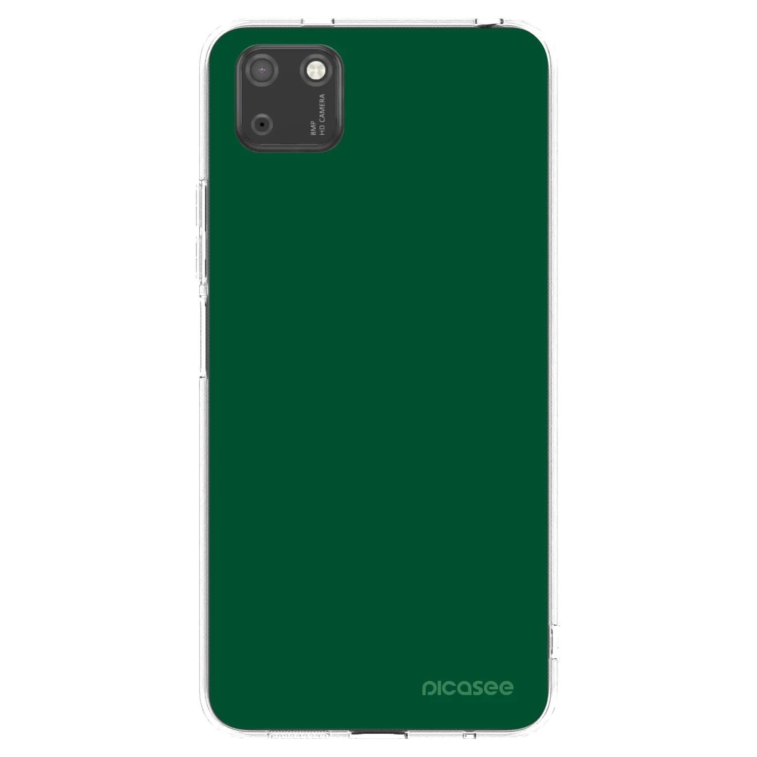 Picasee Huawei Y5P Hülle - Transparentes Silikon - Green Gleam