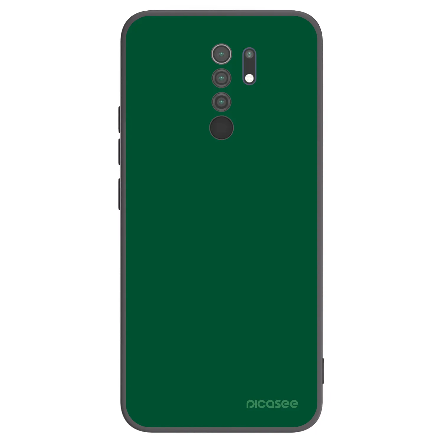 Picasee Xiaomi Redmi 9 Hülle - Schwarzes Silikon - Green Gleam