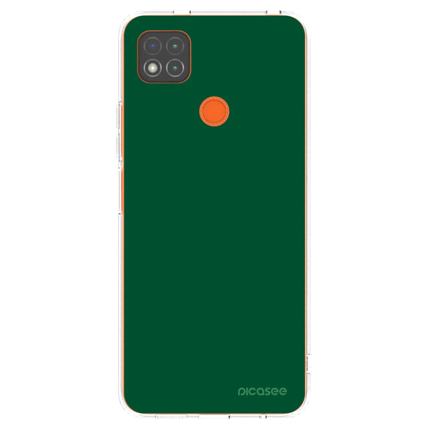 Picasee Xiaomi Redmi 9C Hülle - Transparentes Silikon - Green Gleam