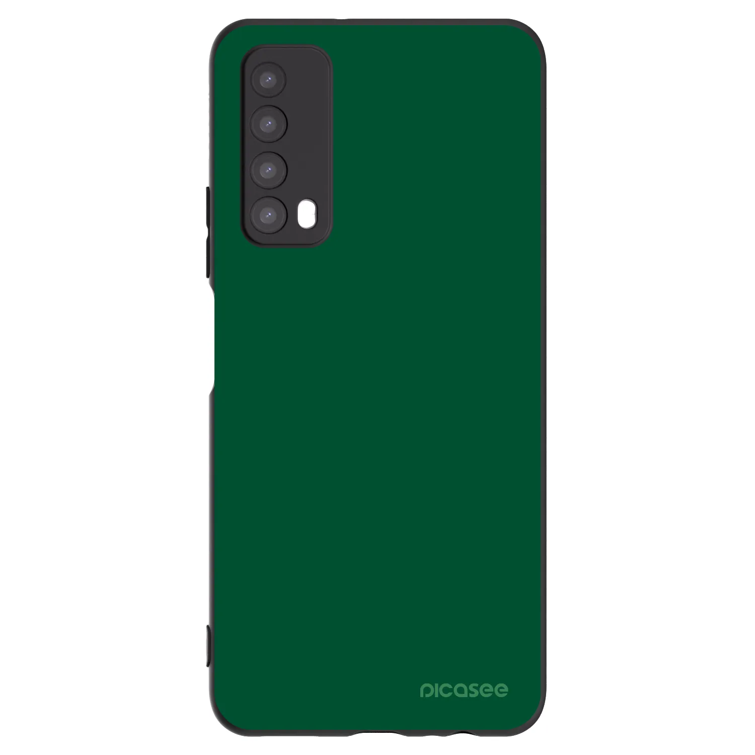 Picasee Huawei P Smart 2021 Hülle - Schwarzes Silikon - Green Gleam
