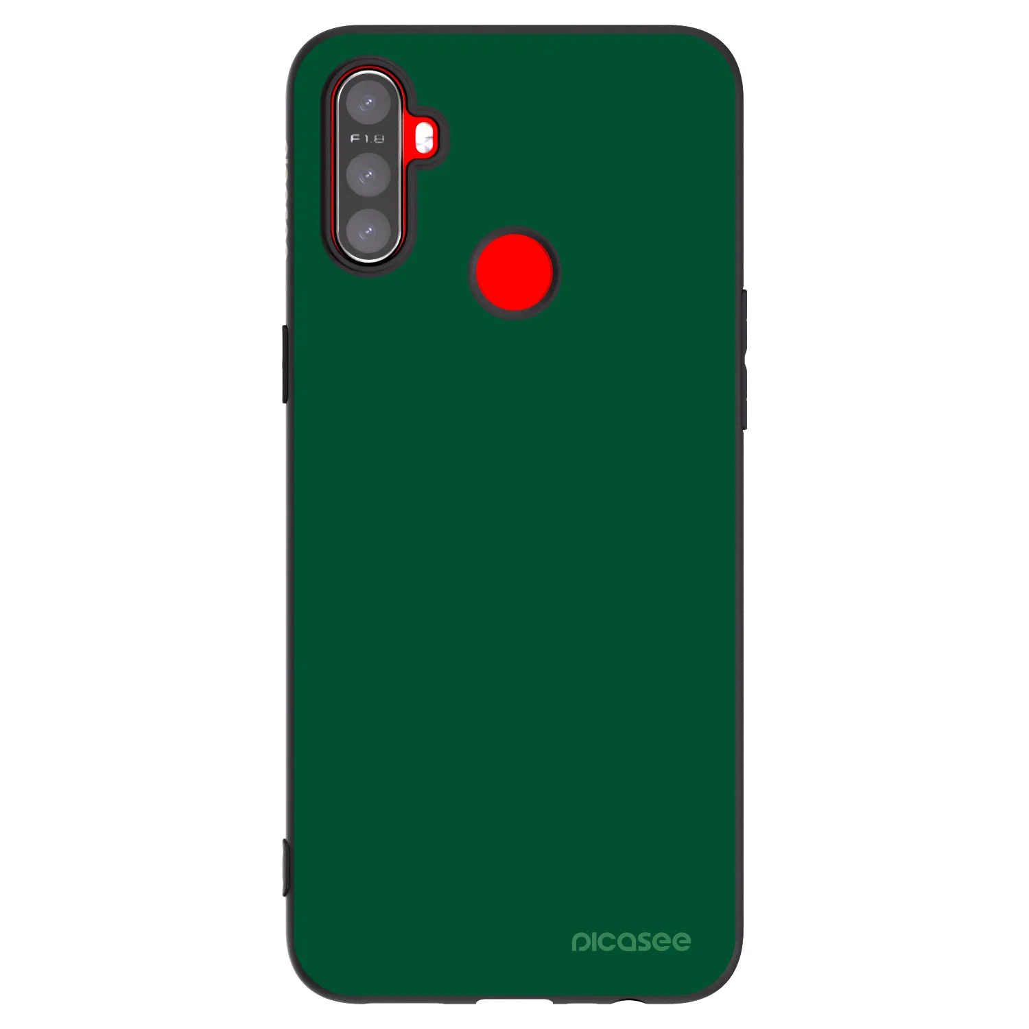 Picasee Realme 5 Hülle - Schwarzes Silikon - Green Gleam