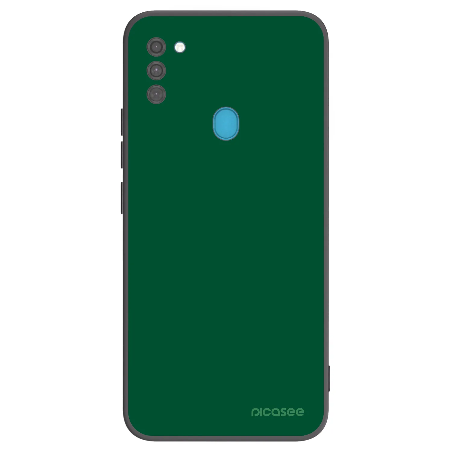 Picasee Samsung Galaxy M11 Hülle - Schwarzes Silikon - Green Gleam