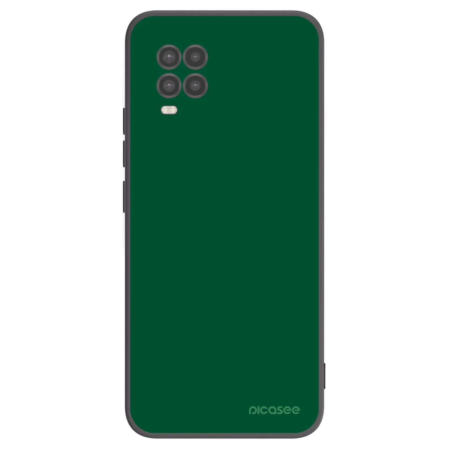 Picasee Xiaomi Mi 10 Lite Hülle - Schwarzes Silikon - Green Gleam