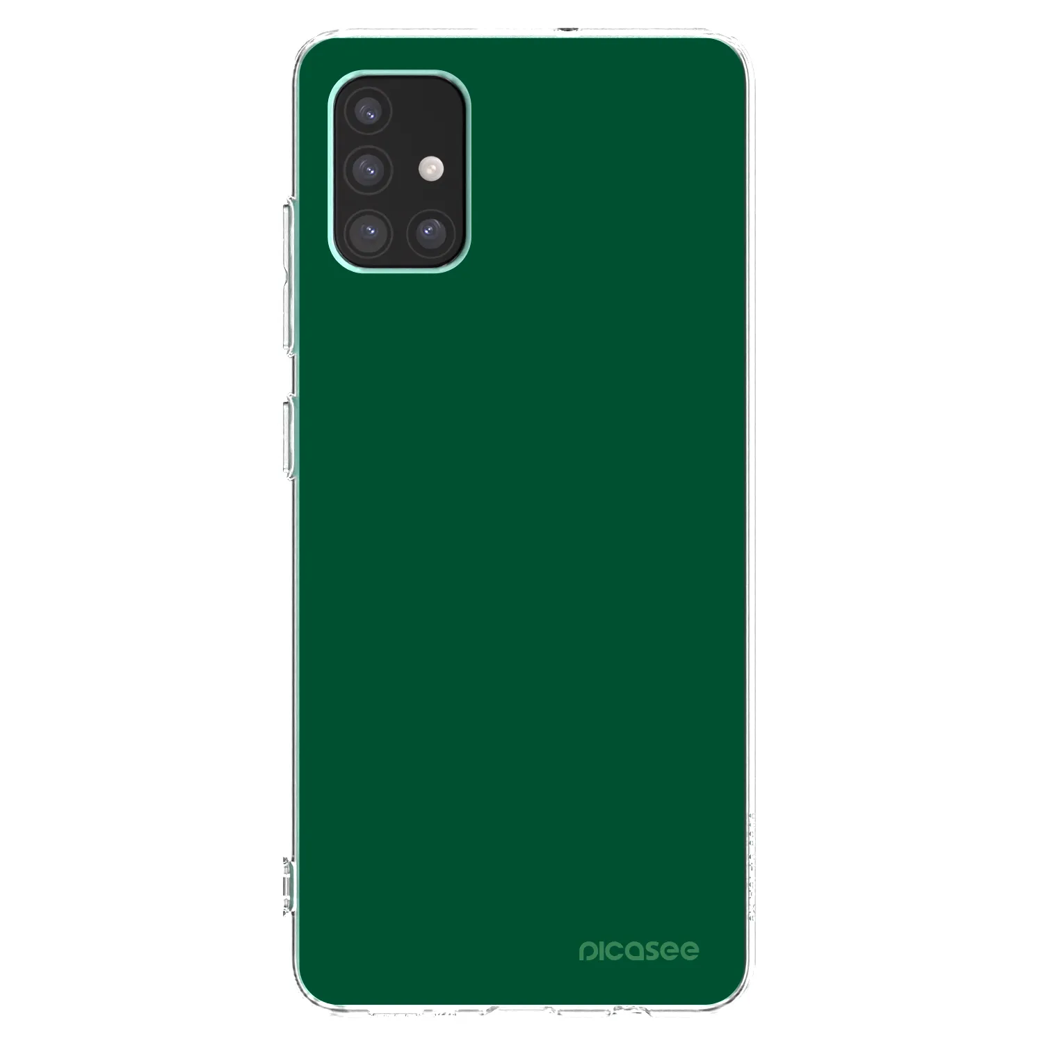 Picasee Samsung Galaxy M51 M515F Hülle - Transparentes Silikon - Green Gleam