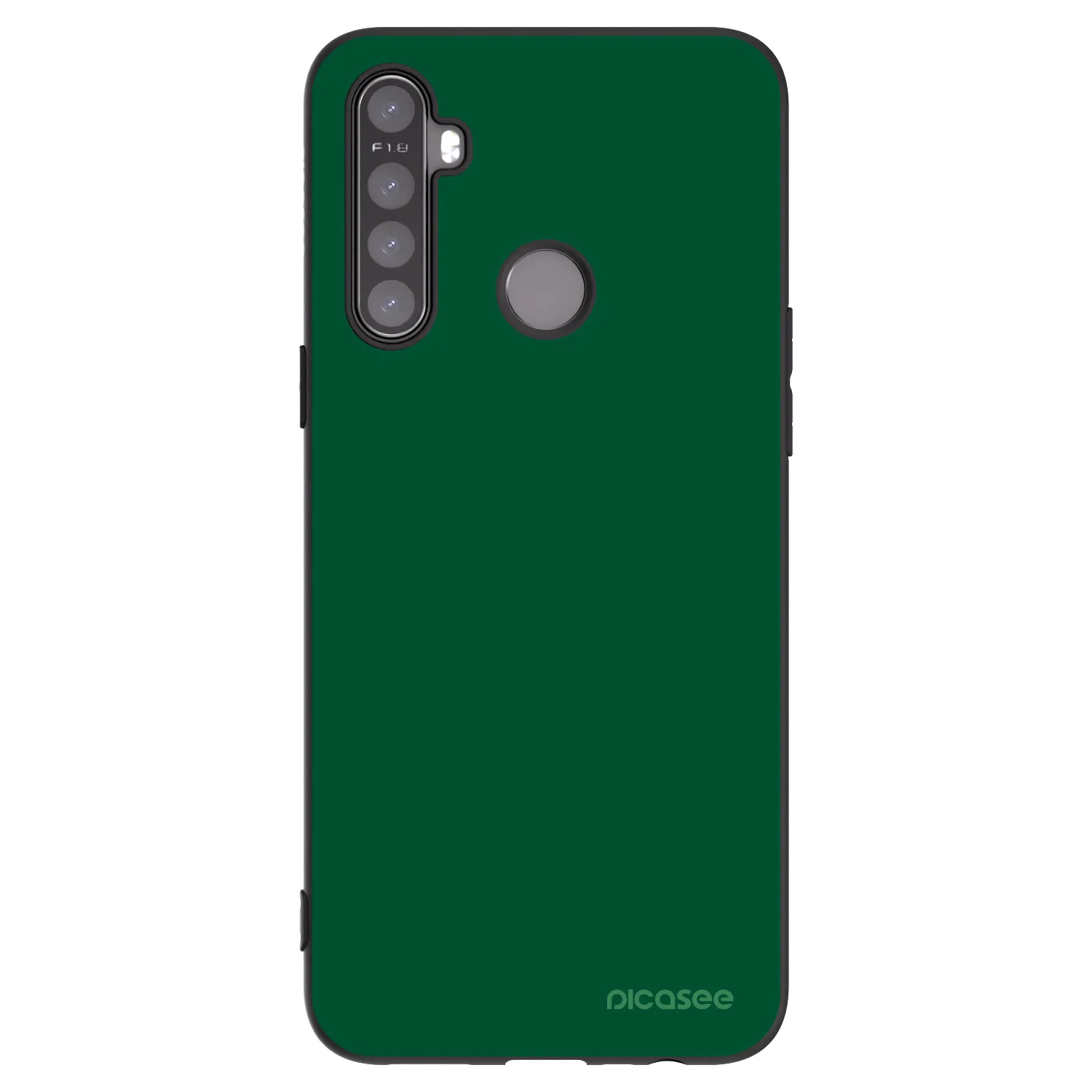 Picasee Realme 6i Hülle - Schwarzes Silikon - Green Gleam