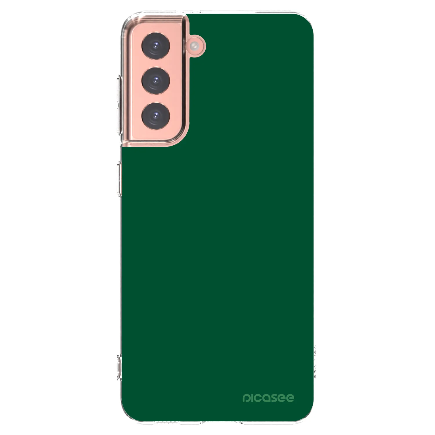 Picasee Samsung Galaxy S21 5G G991B Hülle - Transparentes Silikon - Green Gleam