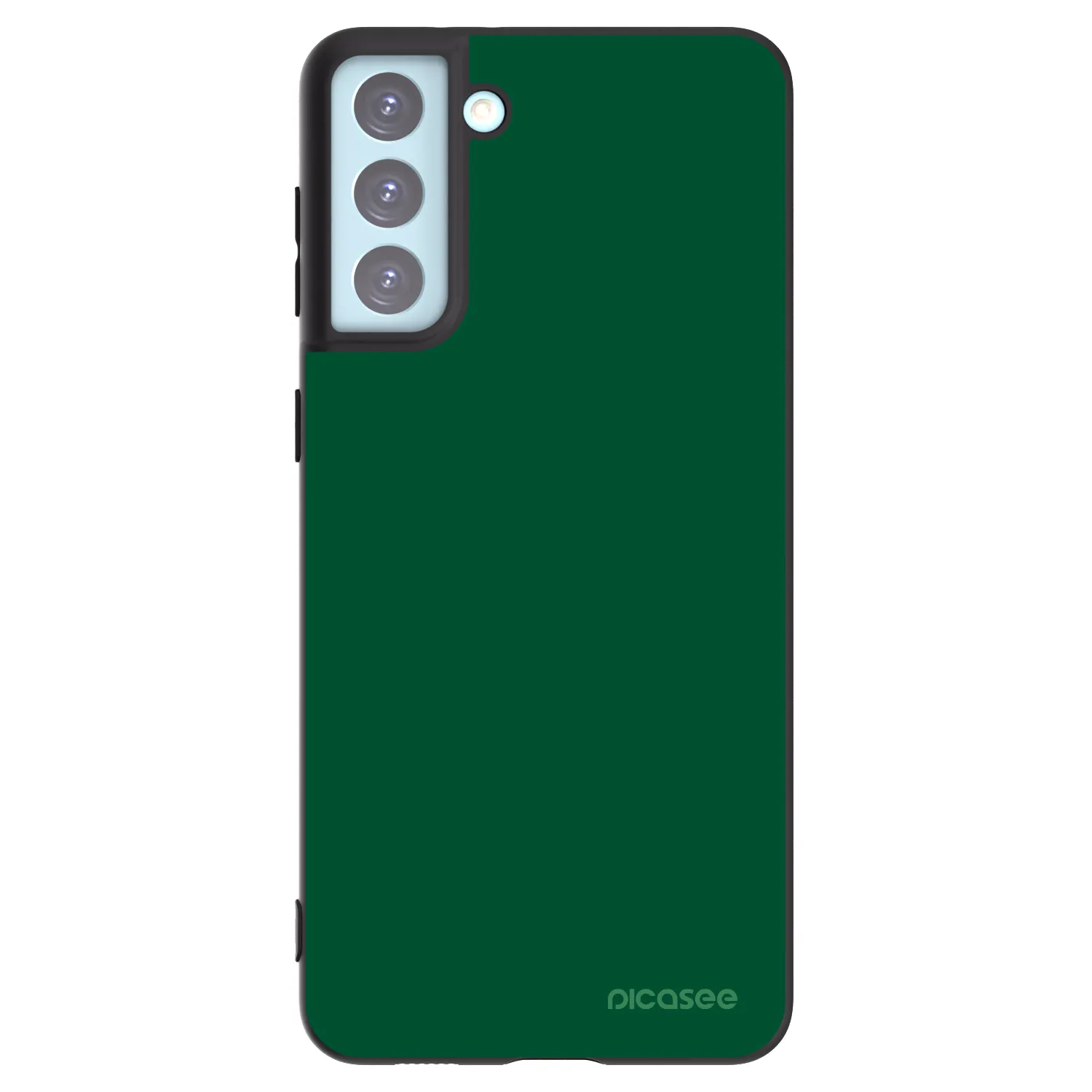 Picasee Samsung Galaxy S21+ 5G G996F Hülle - Schwarzes Silikon - Green Gleam