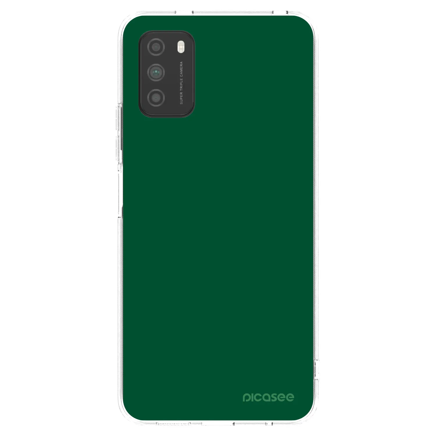Picasee Xiaomi Poco M3 Hülle - Transparentes Silikon - Green Gleam
