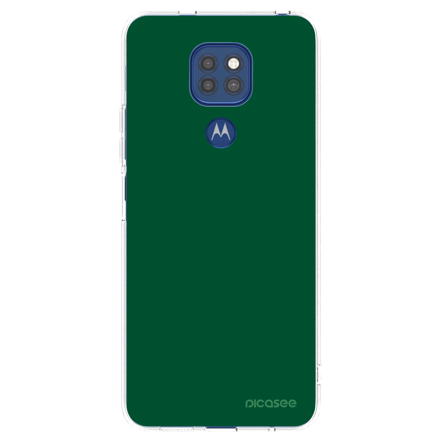 Picasee Motorola Moto G9 Play Hülle - Transparentes Silikon - Green Gleam