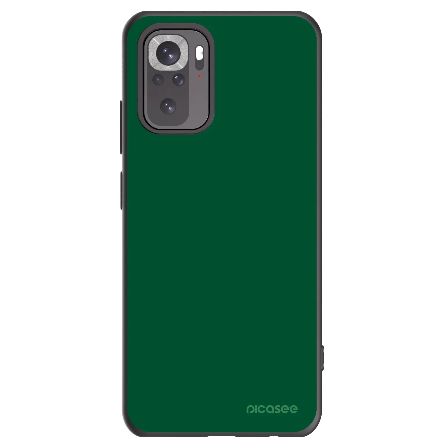 Picasee Xiaomi Redmi Note 10S Hülle - Schwarzes Silikon - Green Gleam