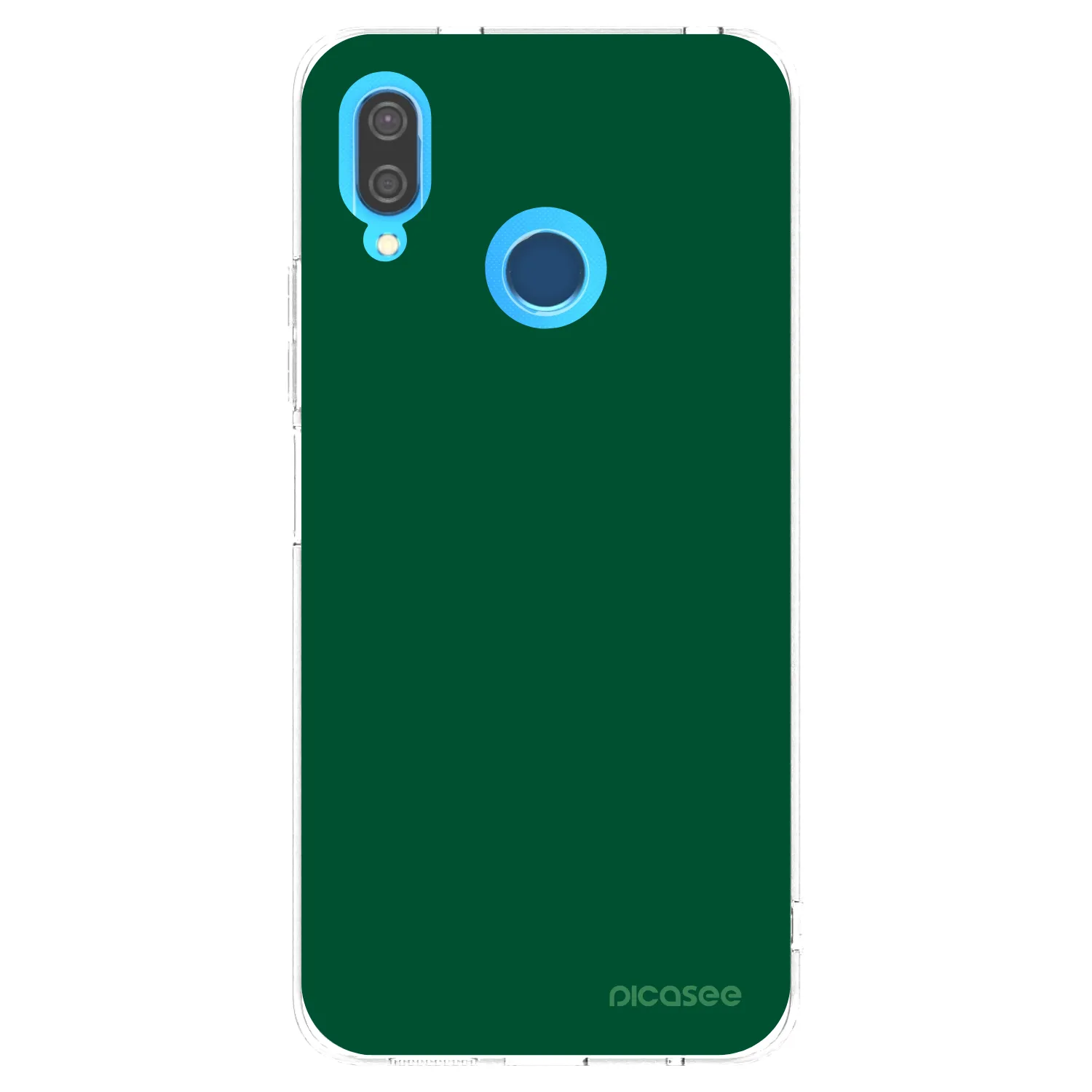 Picasee Huawei P20 Lite Hülle - Transparentes Silikon - Green Gleam
