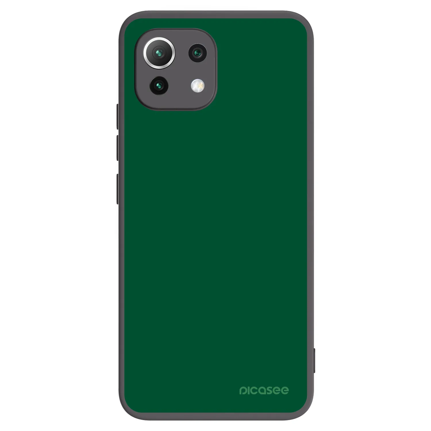 Picasee Xiaomi Mi 11 Lite Hülle - Schwarzes Silikon - Green Gleam