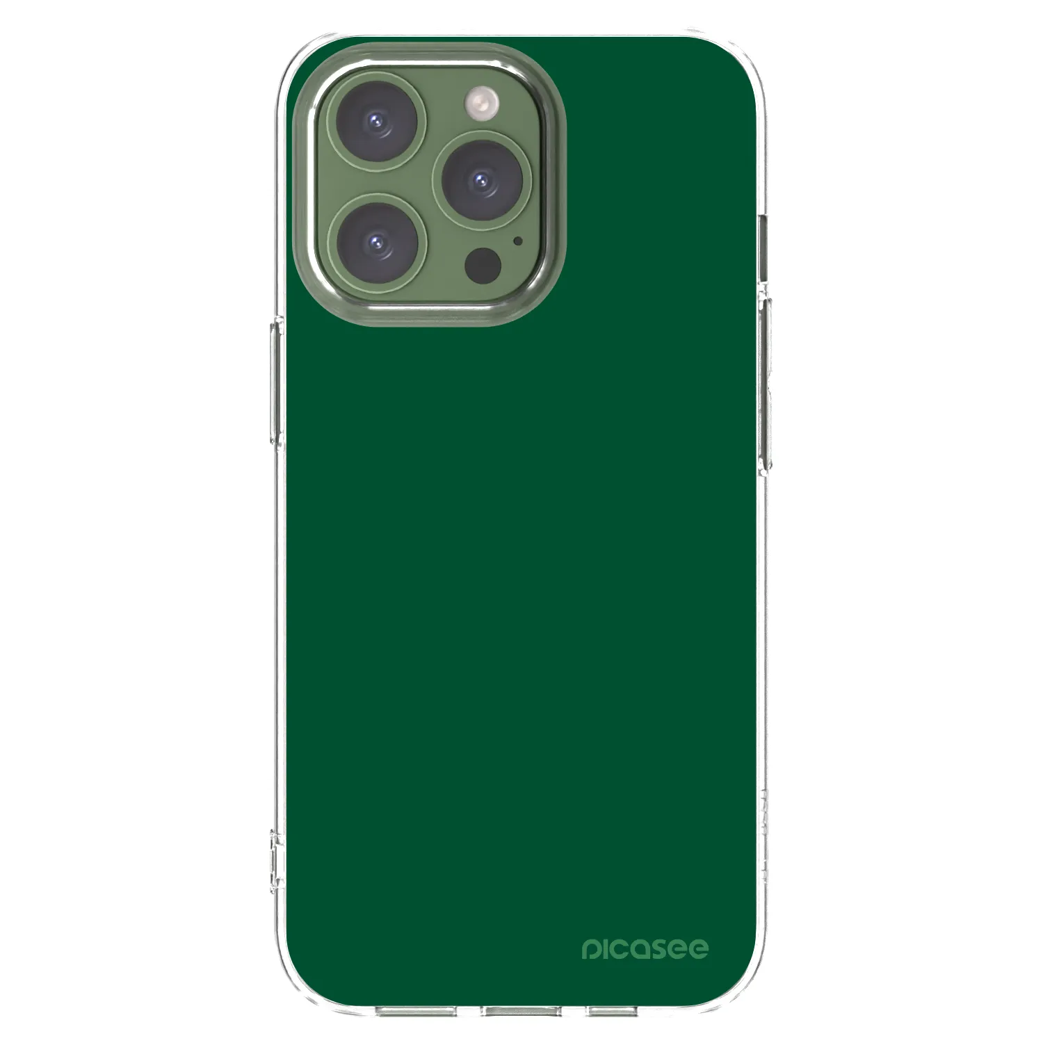 Picasee Apple iPhone 13 Pro Hülle - Transparentes Silikon - Green Gleam