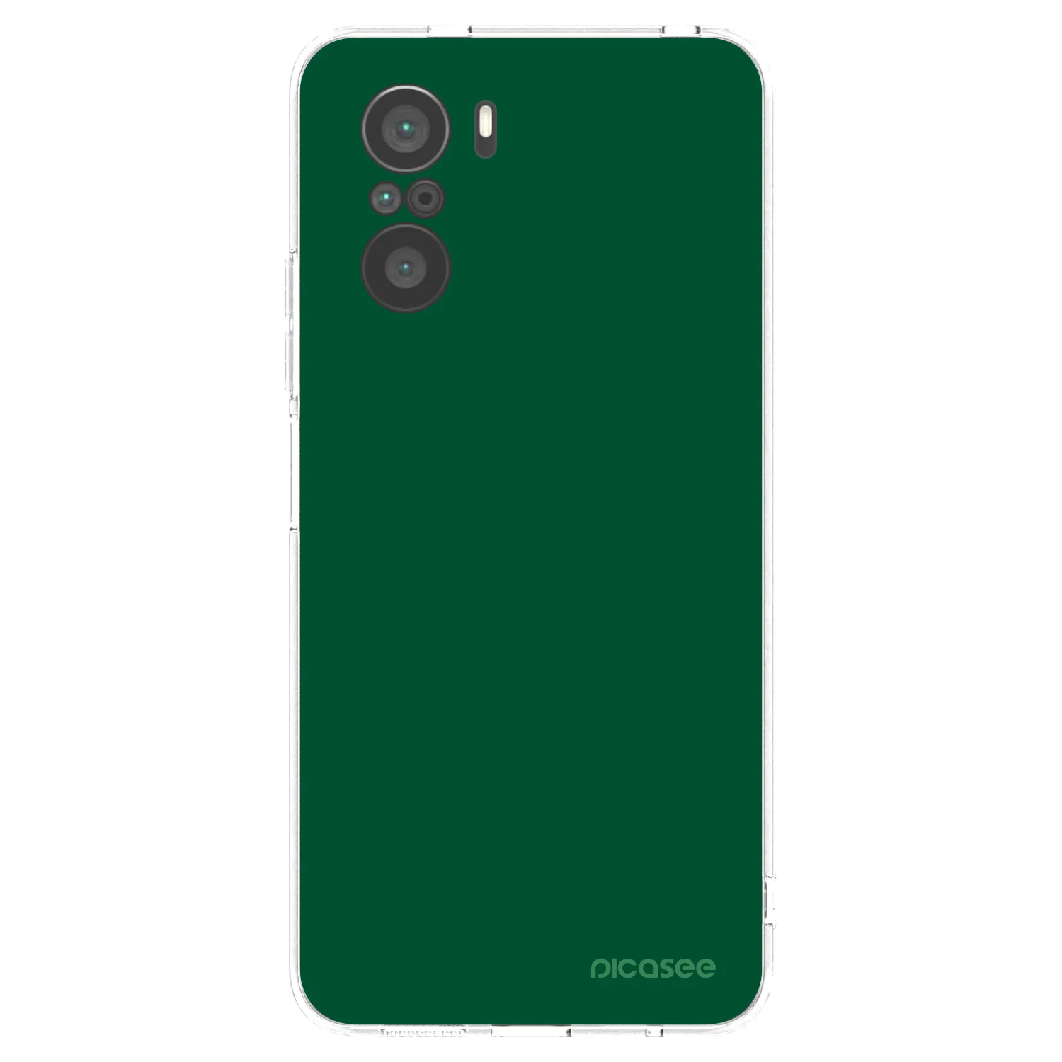Picasee Xiaomi Poco F3 Hülle - Transparentes Silikon - Green Gleam