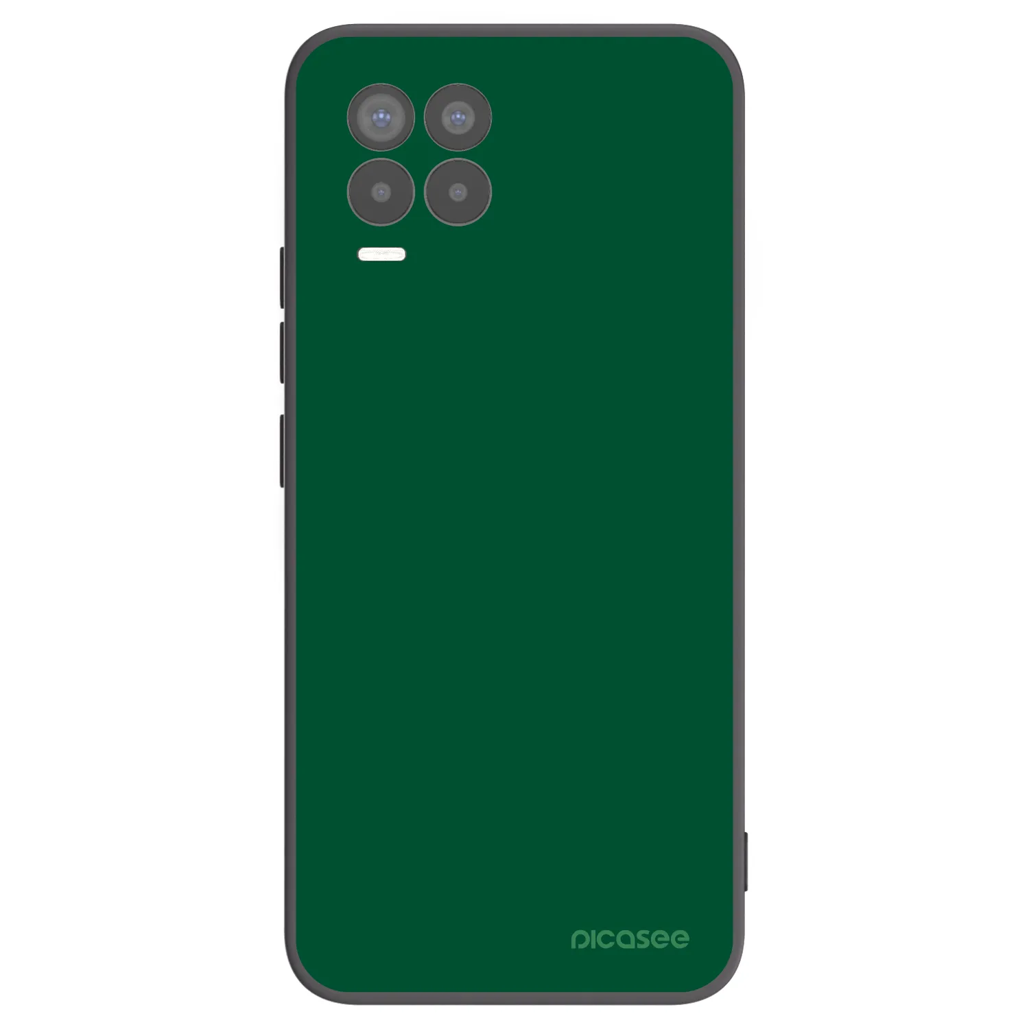 Picasee Realme 8 4G Hülle - Schwarzes Silikon - Green Gleam