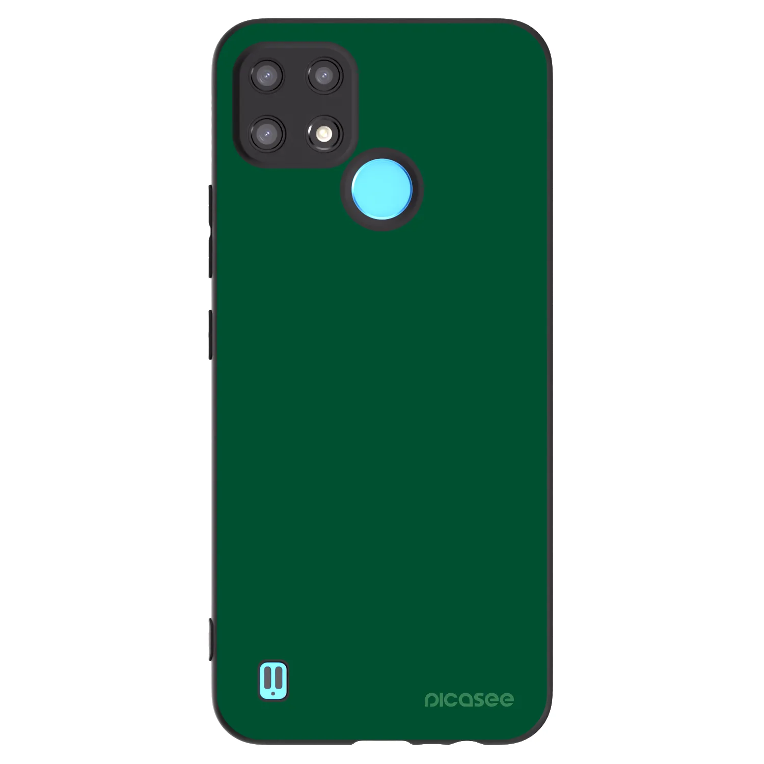 Picasee Realme C21 Hülle - Schwarzes Silikon - Green Gleam