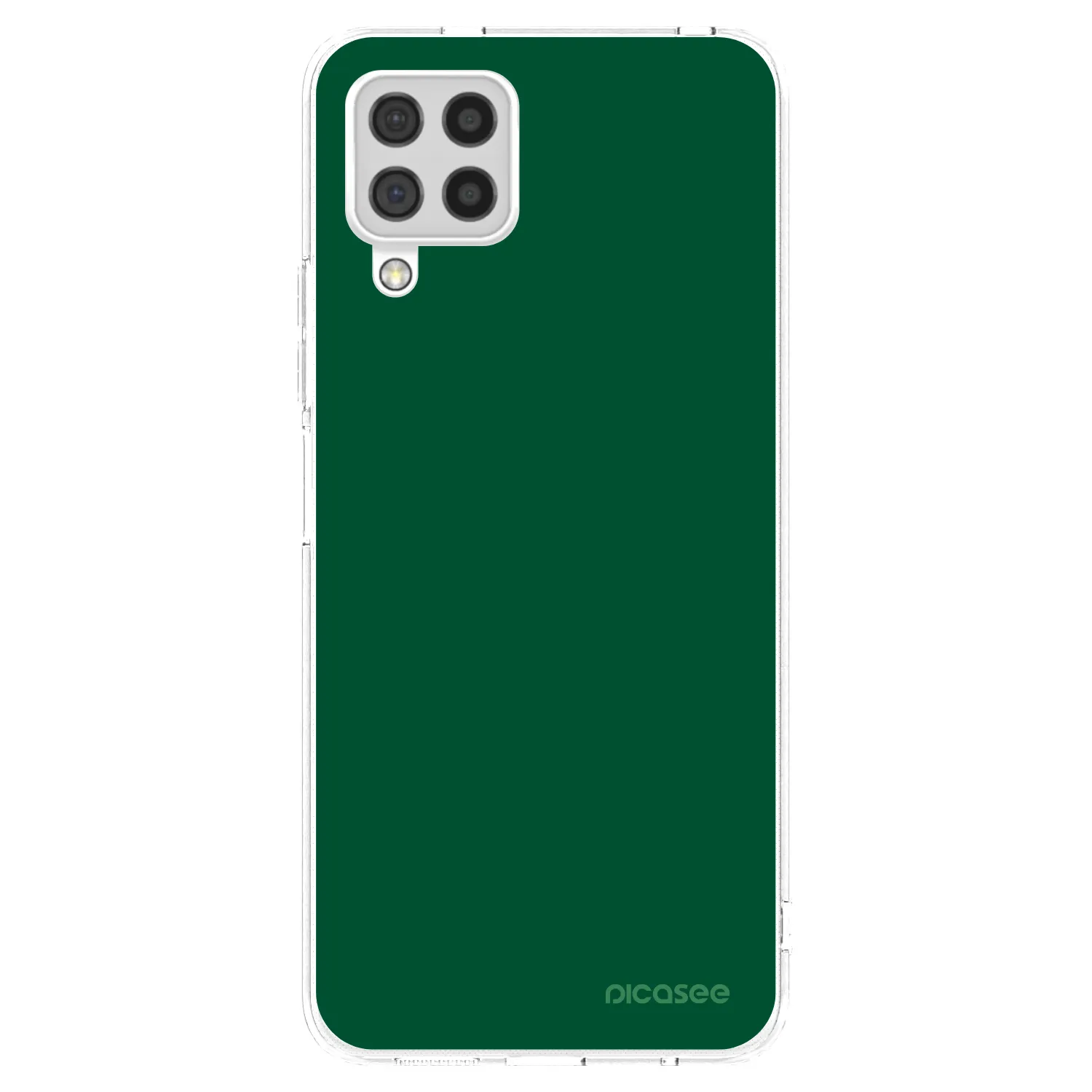 Picasee Samsung Galaxy A22 A225F 4G Hülle - Transparentes Silikon - Green Gleam