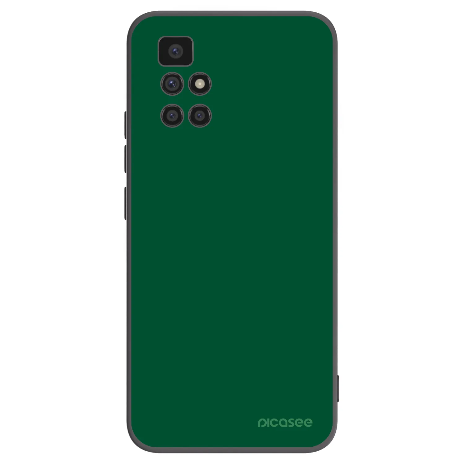 Picasee Xiaomi Redmi 10 Hülle - Schwarzes Silikon - Green Gleam