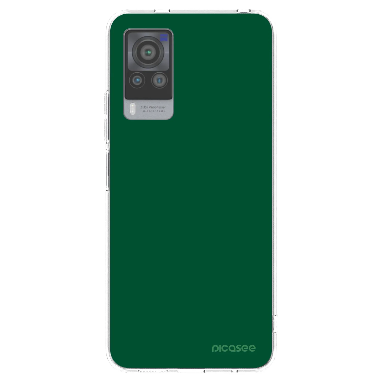 Picasee Vivo X60 Pro 5G Hülle - Transparentes Silikon - Green Gleam