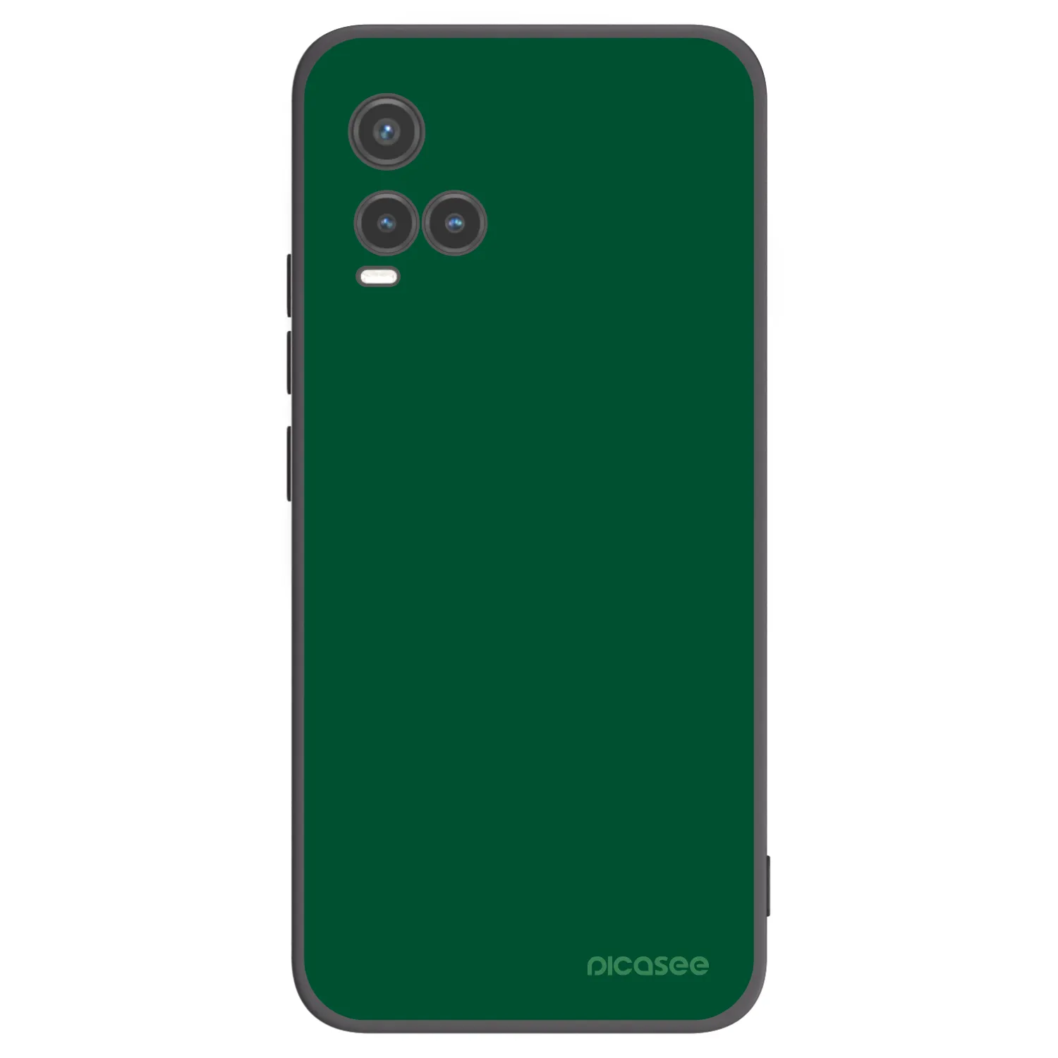 Picasee Vivo Y33s Hülle - Schwarzes Silikon - Green Gleam