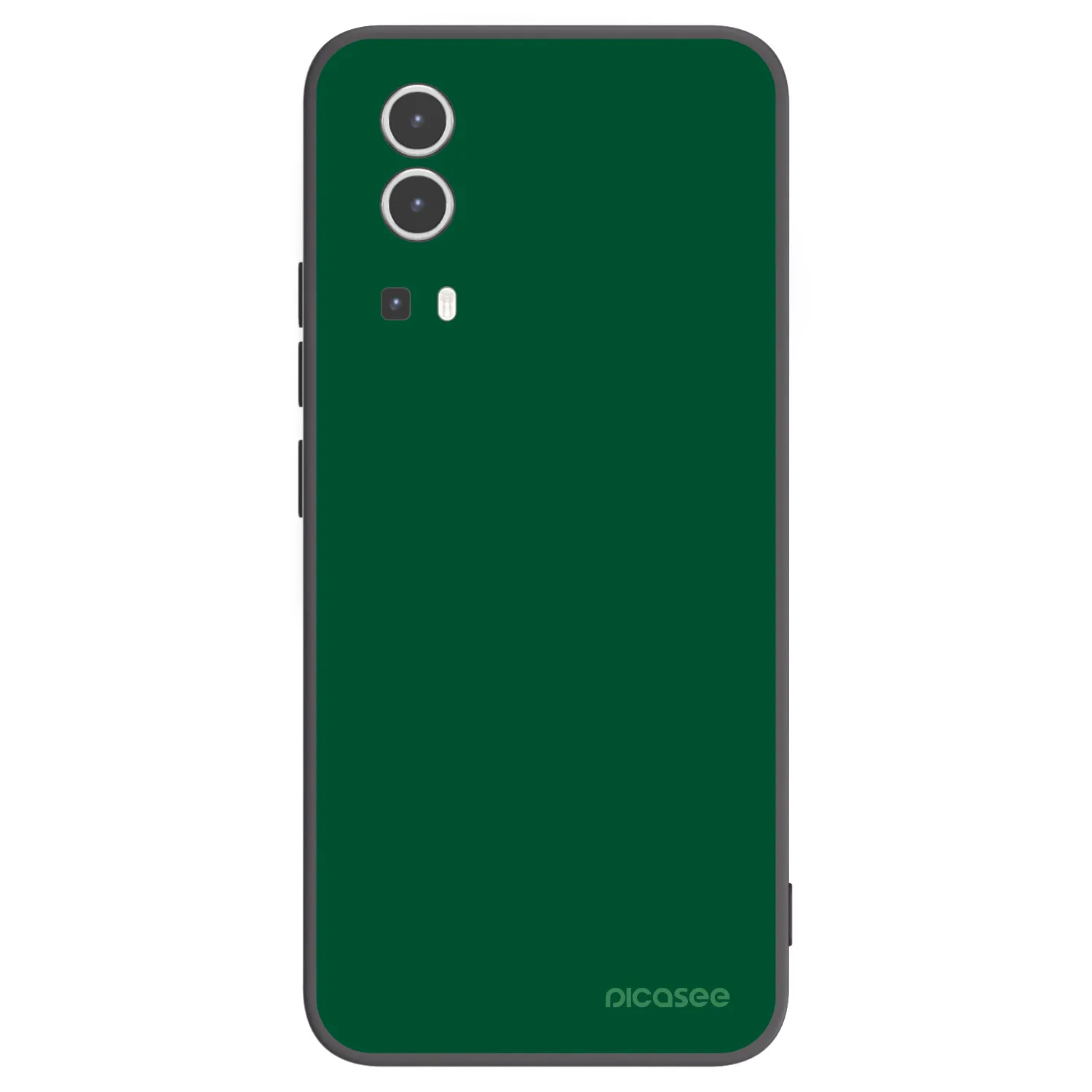 Picasee Vivo Y72 5G Hülle - Schwarzes Silikon - Green Gleam