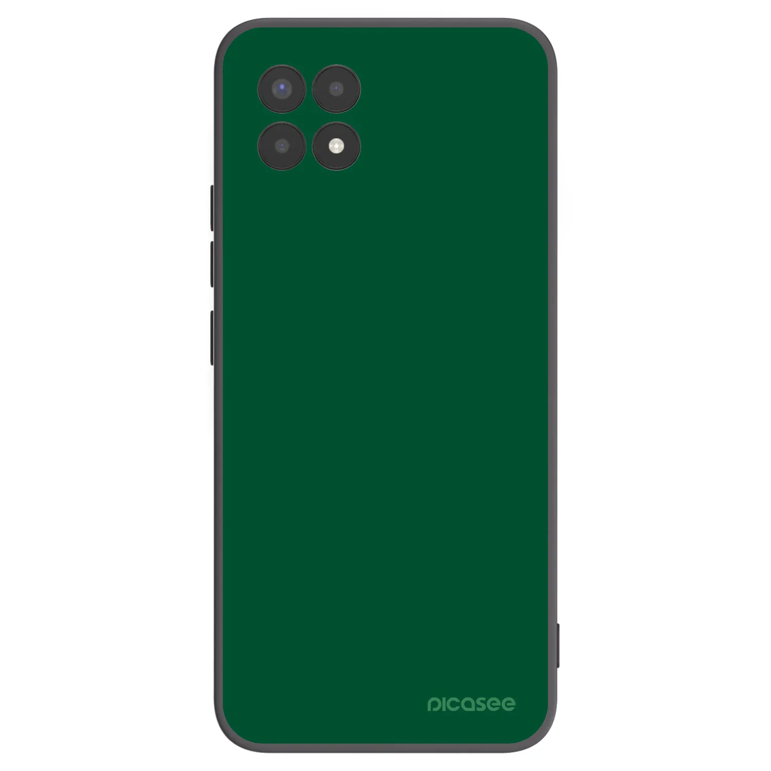 Picasee Realme 8i Hülle - Schwarzes Silikon - Green Gleam